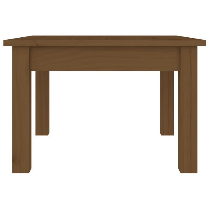 Table basse Marron miel 45x45x30 cm Bois massif de pin - Photo n°5