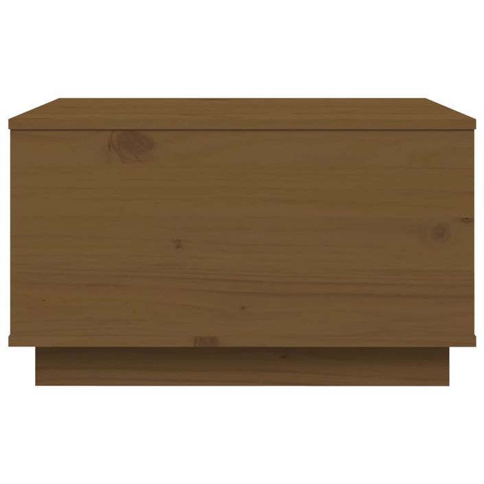 Table basse Marron miel 60x50x35 cm Bois massif de pin - Photo n°6