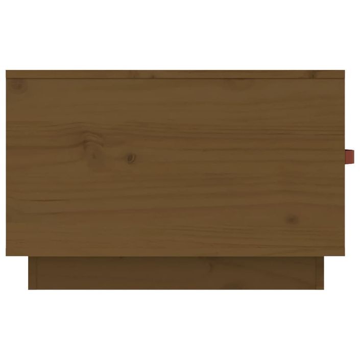 Table basse Marron miel 60x53x35 cm Bois massif de pin - Photo n°8