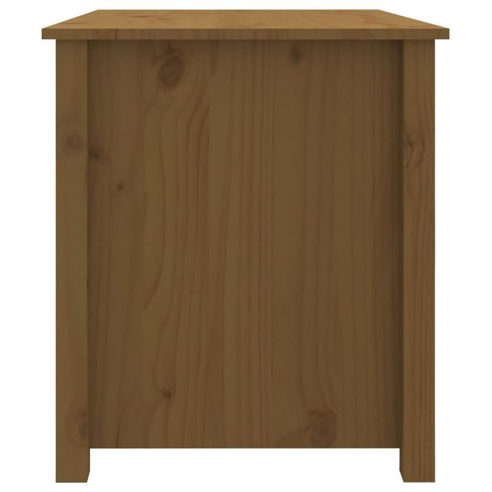 Table basse Marron miel 71x49x55 cm Bois massif de pin - Photo n°8