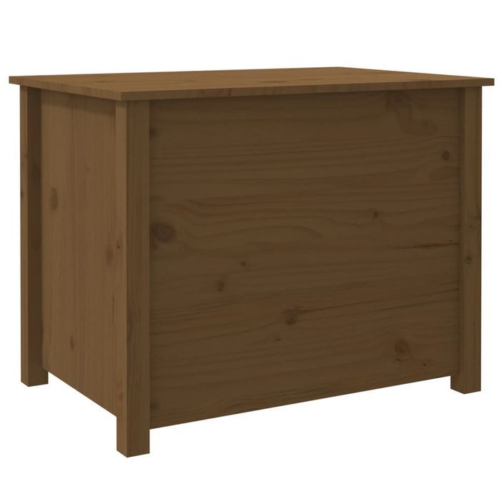 Table basse Marron miel 71x49x55 cm Bois massif de pin - Photo n°9