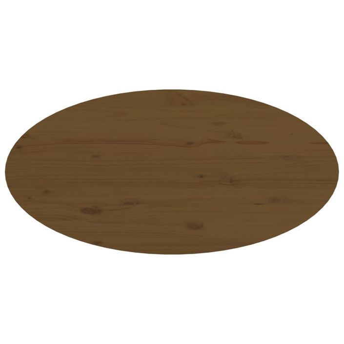 Table basse Marron miel 80x40x35 cm Bois massif de pin - Photo n°6