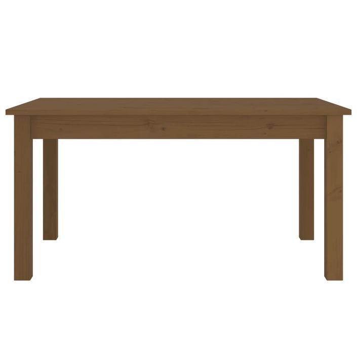 Table basse Marron miel 80x50x40 cm Bois massif de pin - Photo n°3