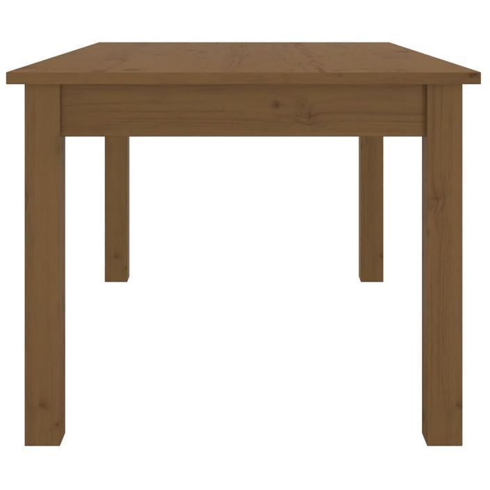 Table basse Marron miel 80x50x40 cm Bois massif de pin - Photo n°4