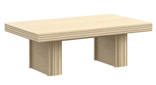 Table basse moderne rectangulaire chêne clair Italino 120 cm - Photo n°1