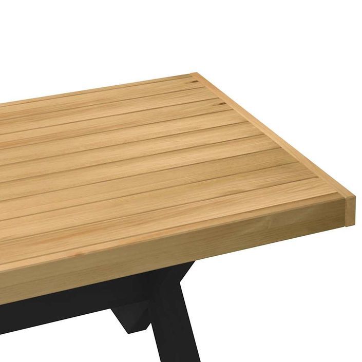 Table basse NOAIN pieds en forme de X 120x60x40 cm massif pin - Photo n°6