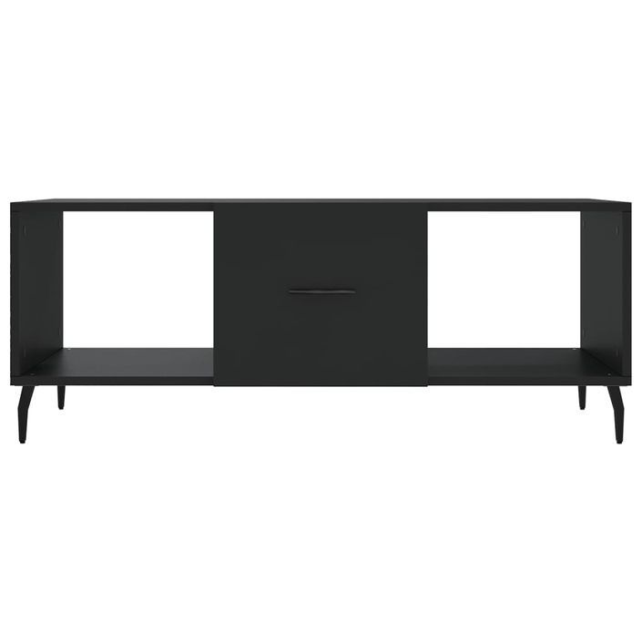 Table basse noir 102x50x40 cm bois d'ingénierie - Photo n°5