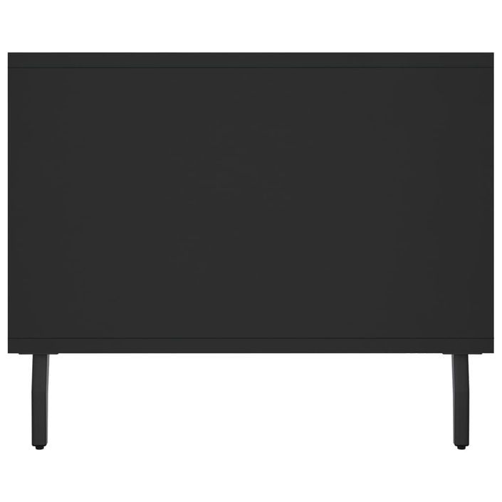 Table basse noir 102x50x40 cm bois d'ingénierie - Photo n°6
