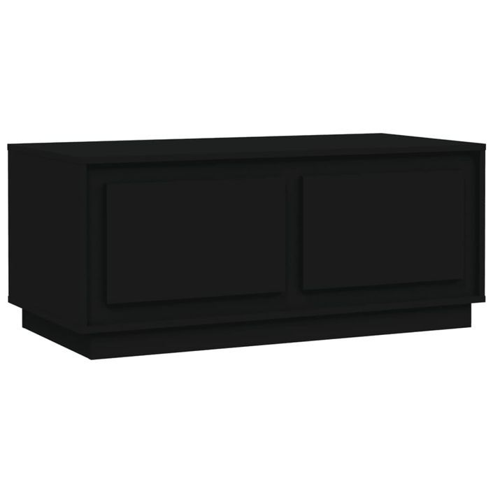 Table basse noir 102x50x44 cm bois d'ingénierie - Photo n°2
