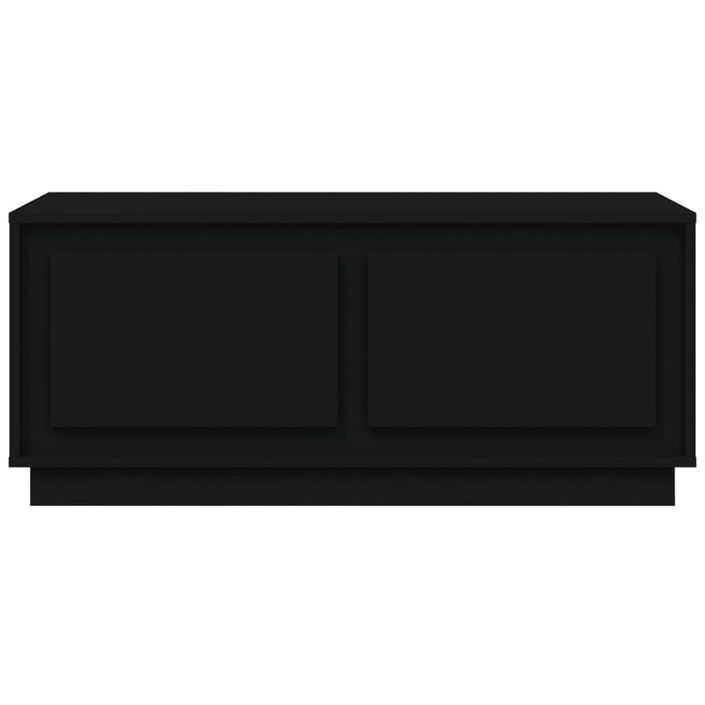 Table basse noir 102x50x44 cm bois d'ingénierie - Photo n°6