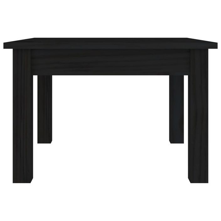 Table basse Noir 45x45x30 cm Bois massif de pin - Photo n°4