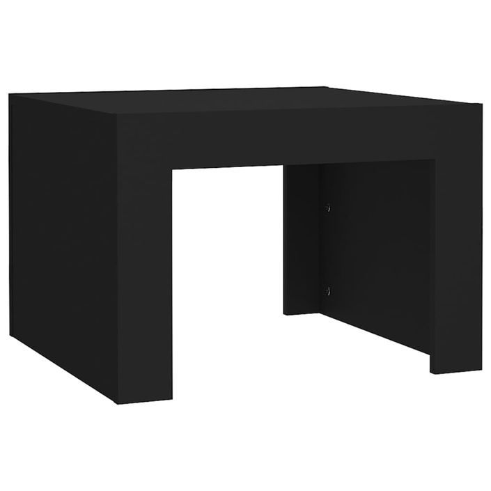 Table basse Noir 50x50x35 cm - Photo n°1