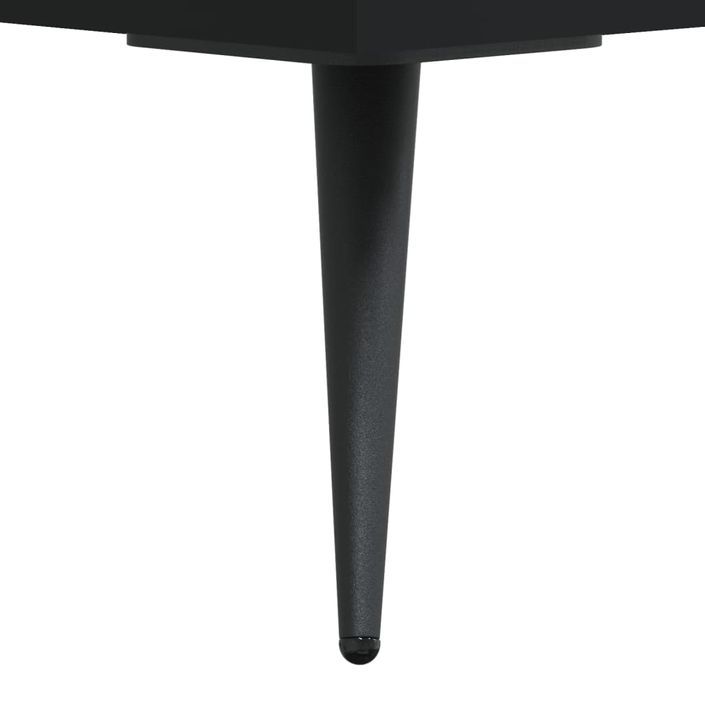 Table basse Noir 50x50x40 cm Bois d'ingénierie - Photo n°10