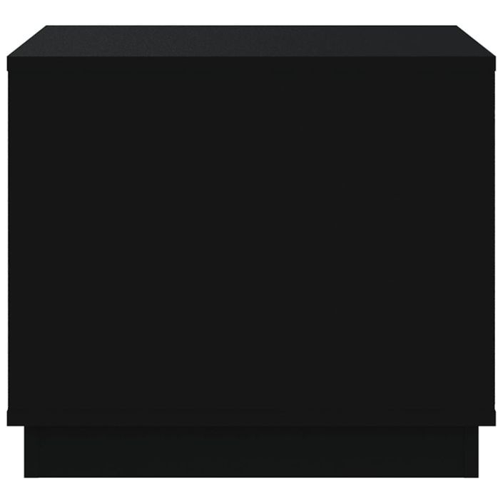 Table basse noir 51x50x44 cm bois d'ingénierie - Photo n°7