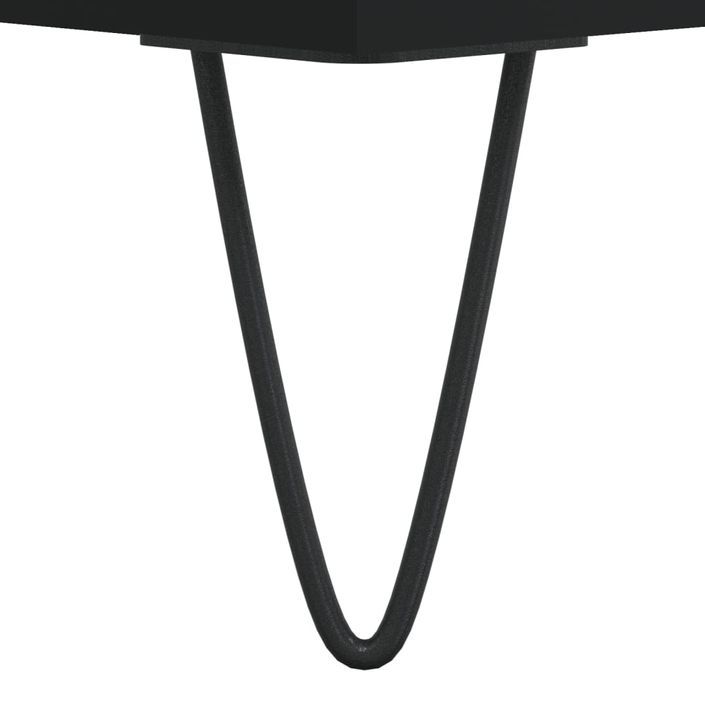 Table basse noir 55x55x36,5 cm bois d'ingénierie - Photo n°9