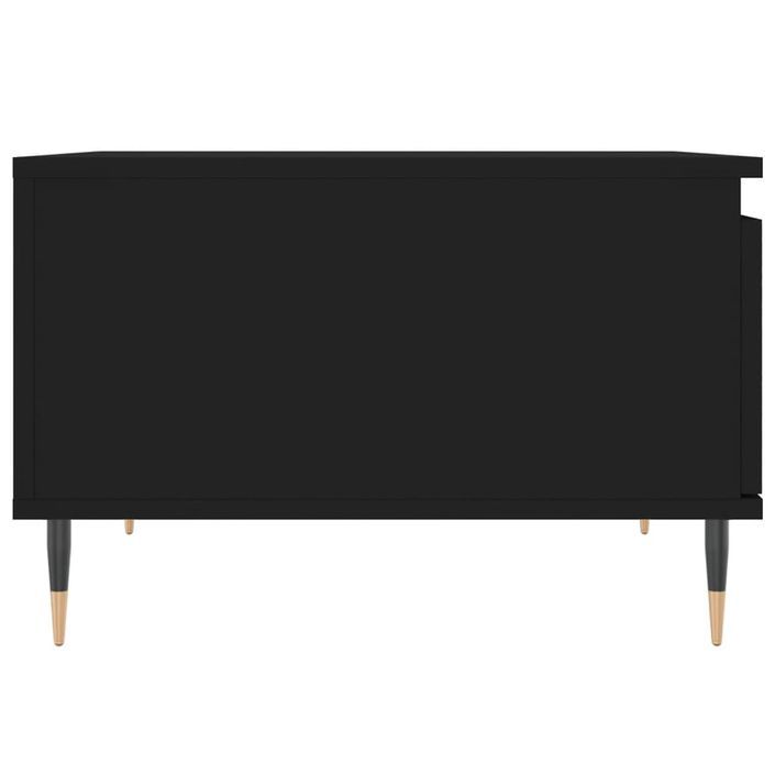 Table basse noir 55x55x36,5 cm bois d'ingénierie - Photo n°7