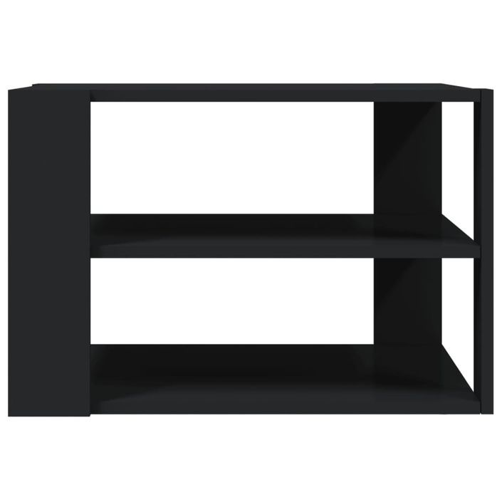 Table basse noir 59,5x59,5x40 cm bois d'ingénierie - Photo n°6
