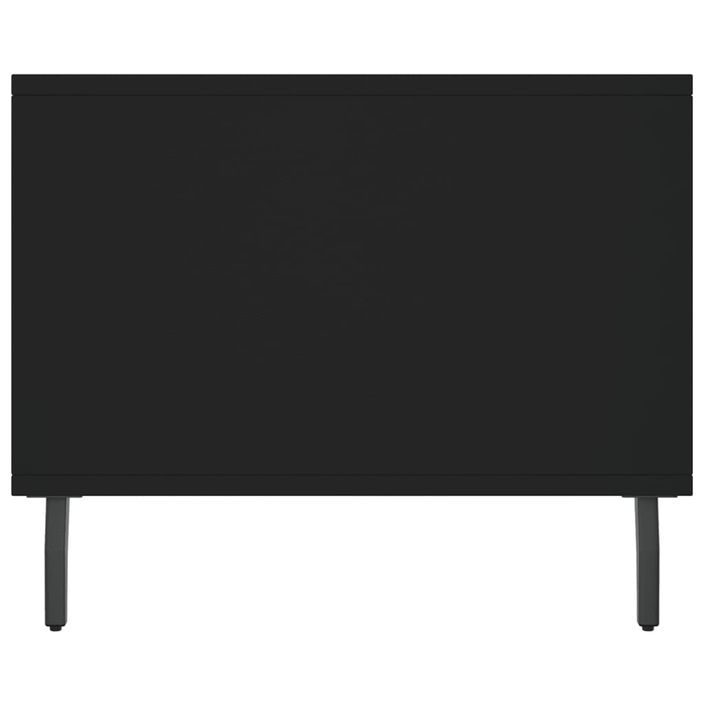 Table basse noir 90x50x40 cm bois d'ingénierie - Photo n°7