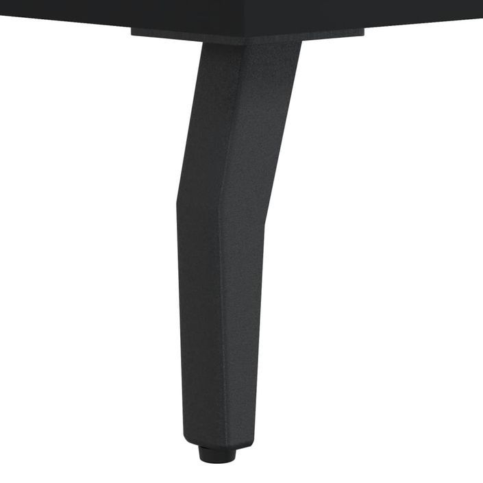 Table basse noir 90x50x40 cm bois d'ingénierie - Photo n°11