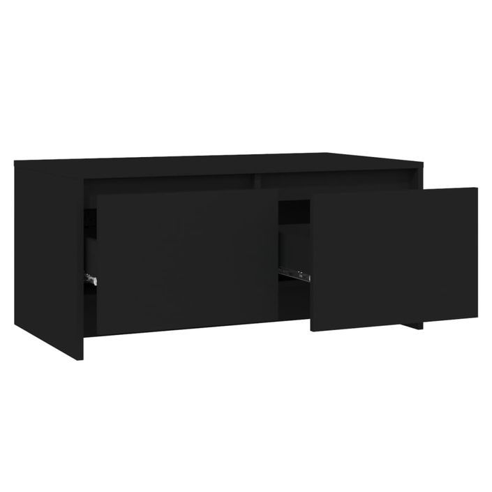 Table basse Noir 90x50x41,5 cm - Photo n°7