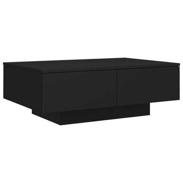 Table basse Noir 90x60x31 cm Leva - Photo n°3