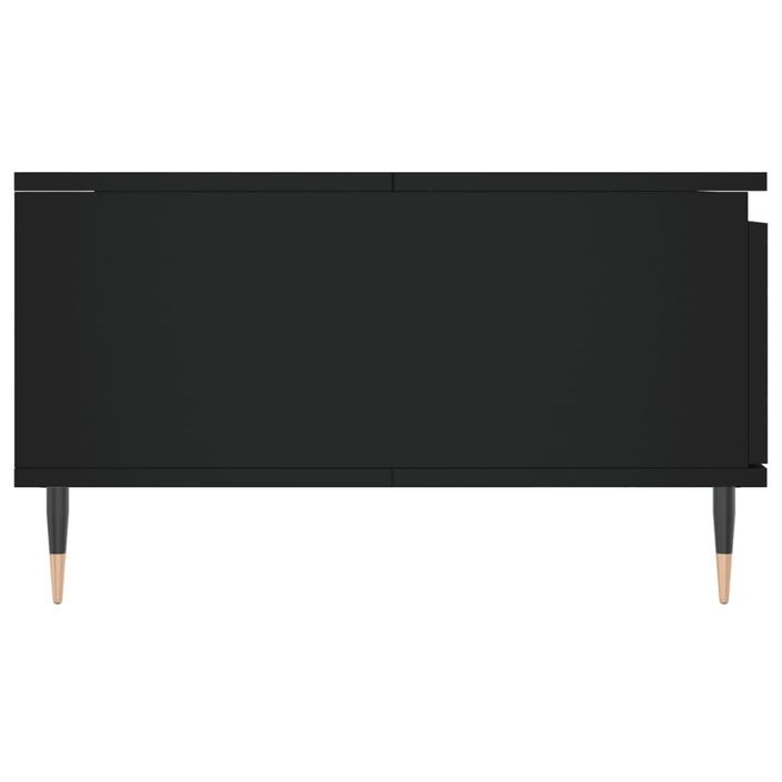 Table basse noir 90x60x35 cm bois d'ingénierie - Photo n°7