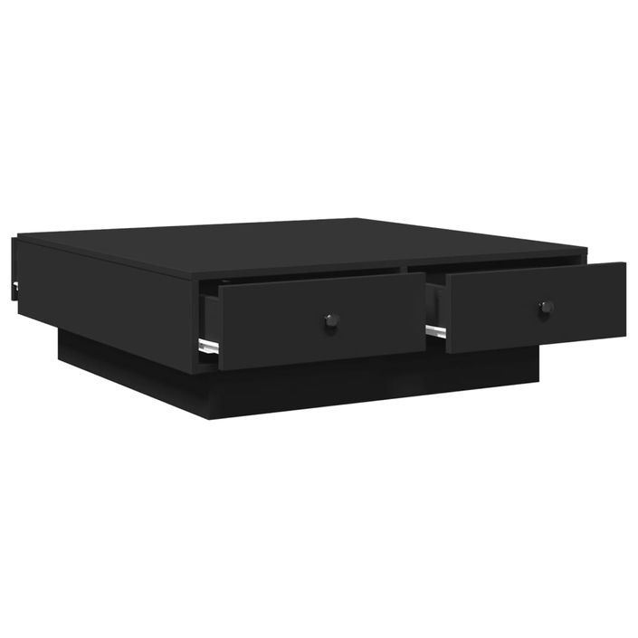 Table basse Noir 90x90x28 cm - Photo n°7