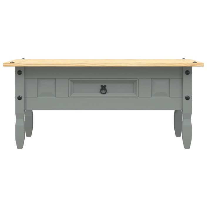 Table basse Pin mexicain Gamme Corona Gris 100x55x44 cm - Photo n°4