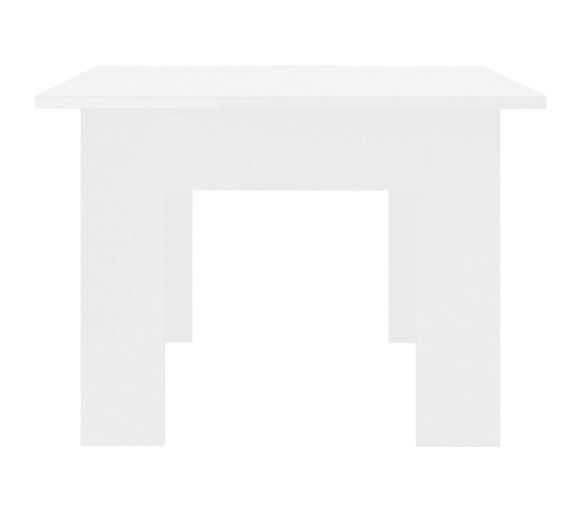 Table basse rectangulaire bois blanc brillant Léonie - Photo n°5