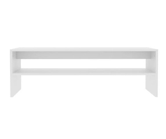 Table basse rectangulaire bois blanc Sonya - Photo n°4