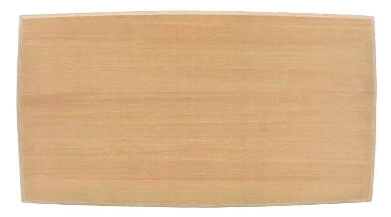 Table basse rectangulaire bois clair et pin massif blanc Bart - Photo n°4