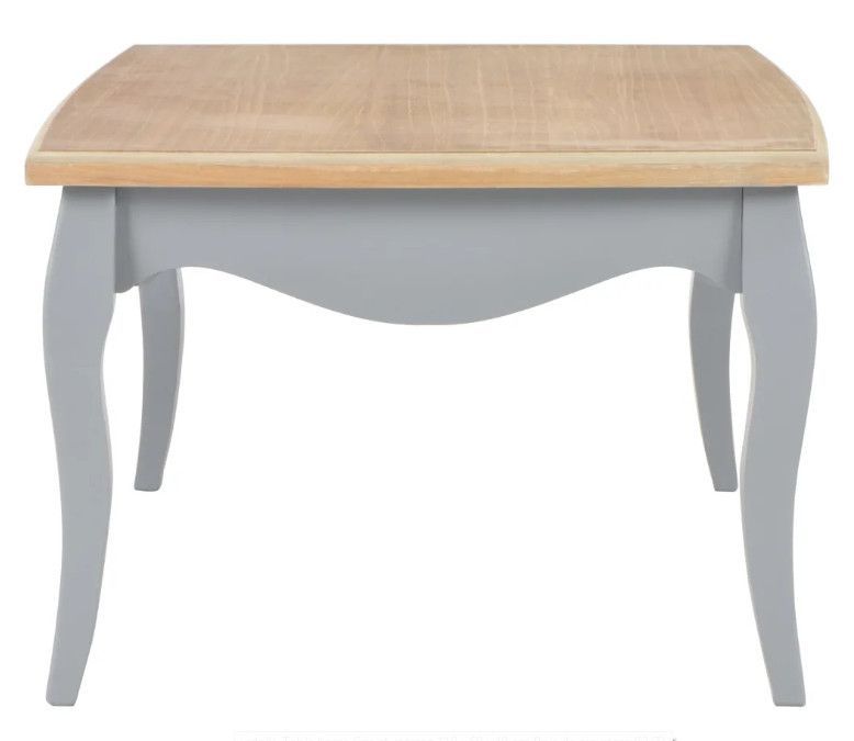 Table basse rectangulaire bois clair et pin massif gris Bart - Photo n°3