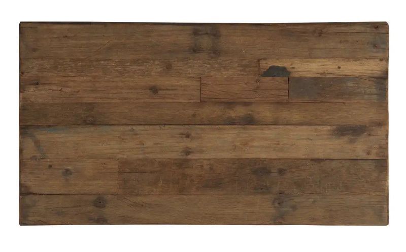 Table basse rectangulaire bois de traverses recyclé et pieds métal gris Mousty - Photo n°4