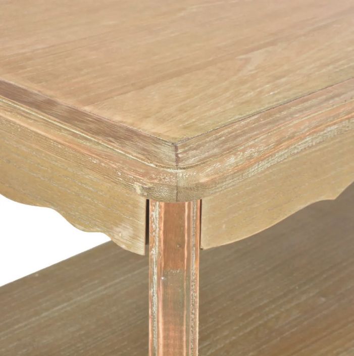 Table basse rectangulaire bois et pin massif clair Pamela - Photo n°5