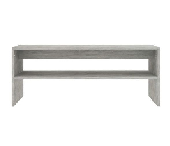 Table basse rectangulaire bois gris béton Sonya - Photo n°4
