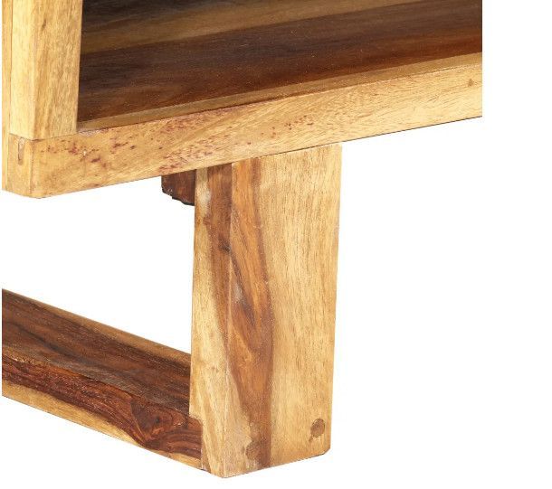 Table basse rectangulaire bois massif clair Jak - Photo n°4