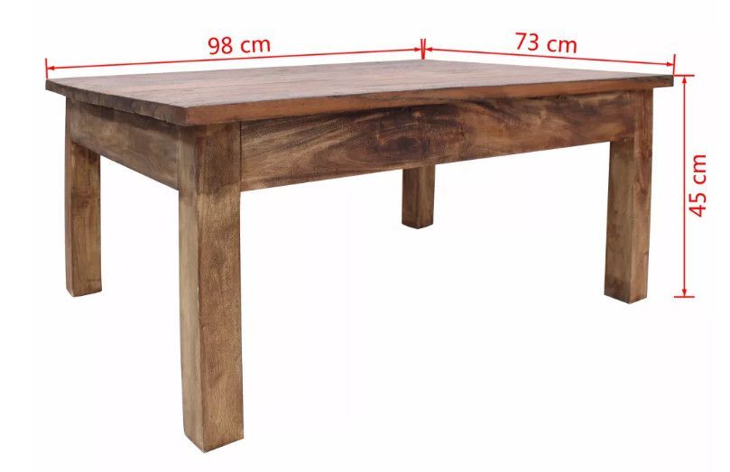 Table basse rectangulaire bois massif recyclé Funny - Photo n°6