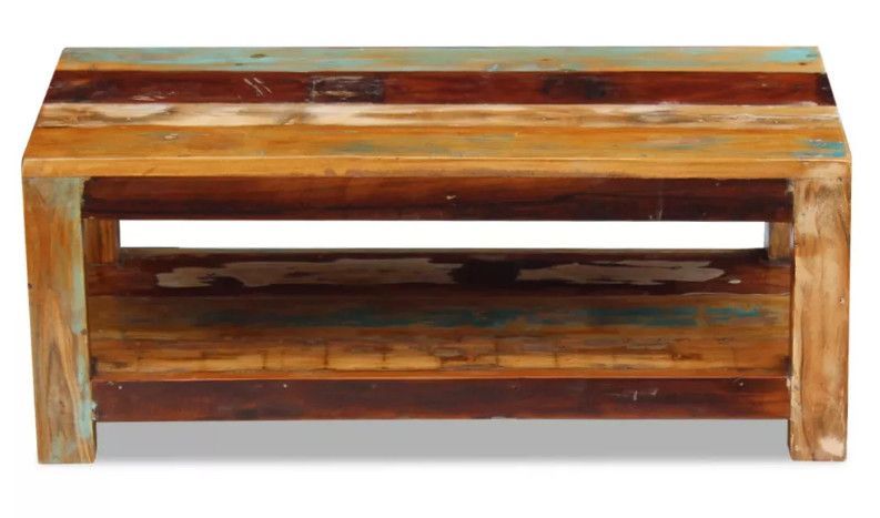 Table basse rectangulaire bois massif recyclé Moust - Photo n°3