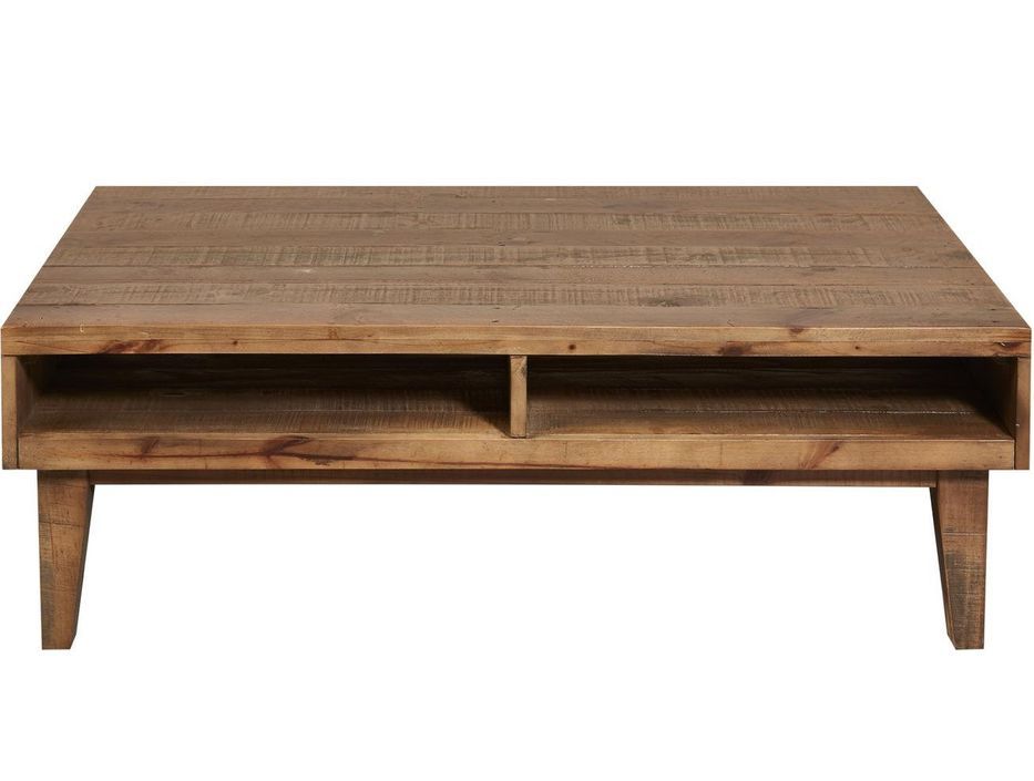 Table basse rectangulaire bois massif recyclé Tapio 120 cm - Photo n°1