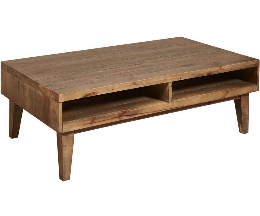 Table basse rectangulaire bois massif recyclé Tapio 120 cm - Photo n°2