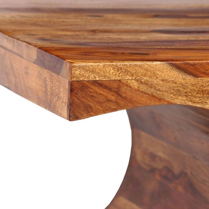 Table basse rectangulaire bois massif Sesham finitione Vahina - Photo n°4