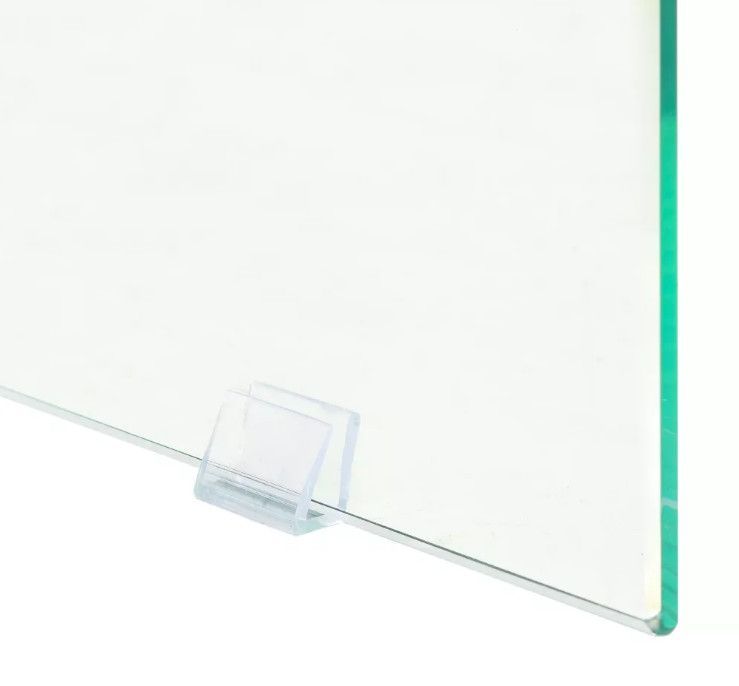 Table basse rectangulaire verre transparent et bois chêne clair Booz - Photo n°6