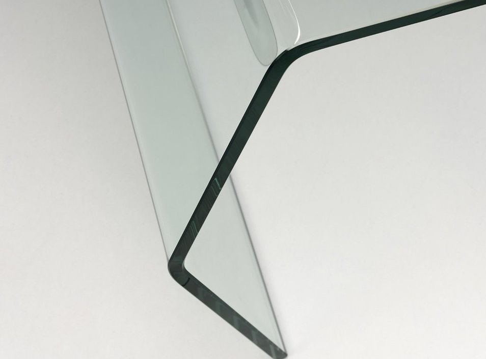 Table basse rectangulaire verre transparent Pana L 105 cm - Photo n°2