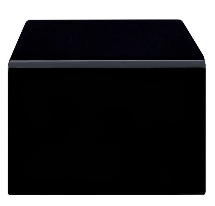 Table basse rectangulaire verre trempé noir Shaimi - Photo n°3