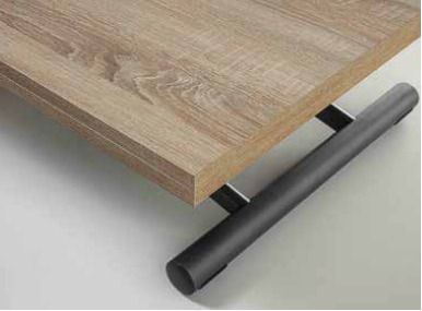 Table basse relevable bois wengué Soft 110x70/140 cm - Photo n°6