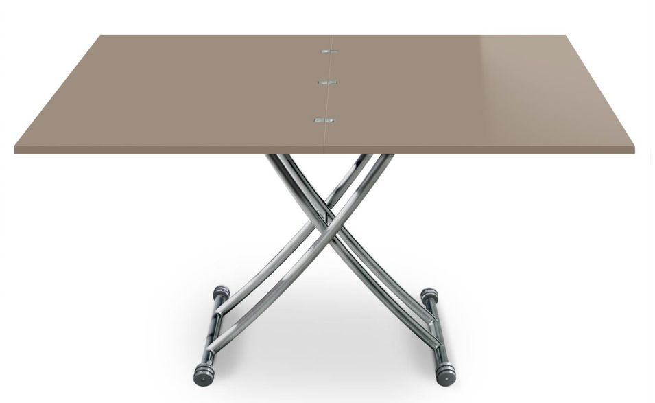 Table basse relevable Laquée Taupe Kazer 150 - Photo n°2