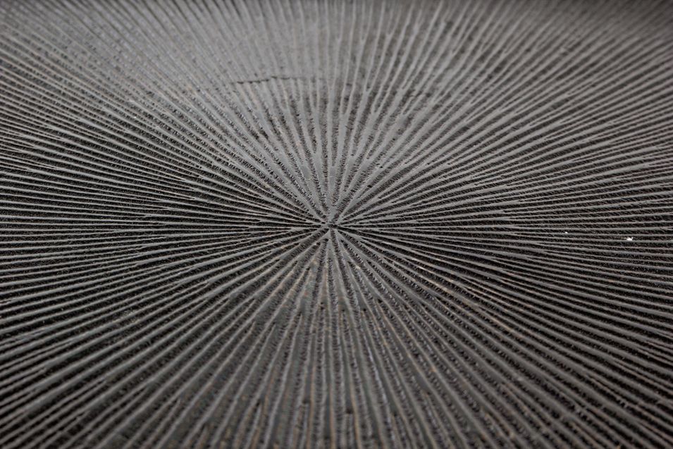 Table basse ronde en aluminium et pieds noir Ama - Lot de 3 - Photo n°9