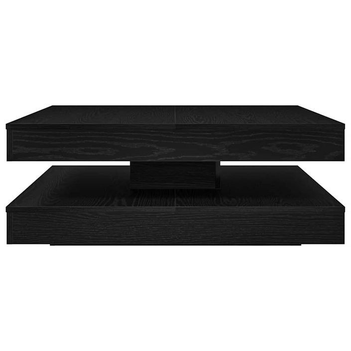 Table basse rotative à 360 degrés chêne noir 90x90x34,5 cm - Photo n°4