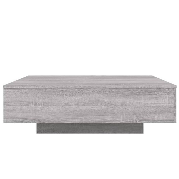 Table basse sonoma gris 100x100x31 cm bois d'ingénierie - Photo n°6