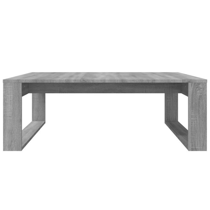 Table basse Sonoma gris 100x100x35 cm Bois d'ingénierie - Photo n°5